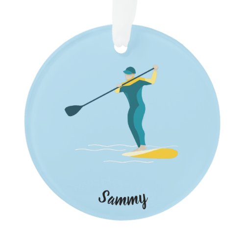 Stand Up Paddleboarding Ornament