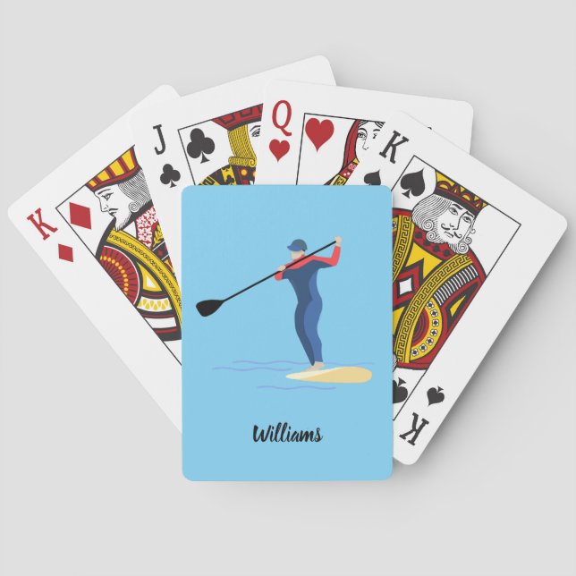 Stand-up Paddleboarding Poker Cards (Back)