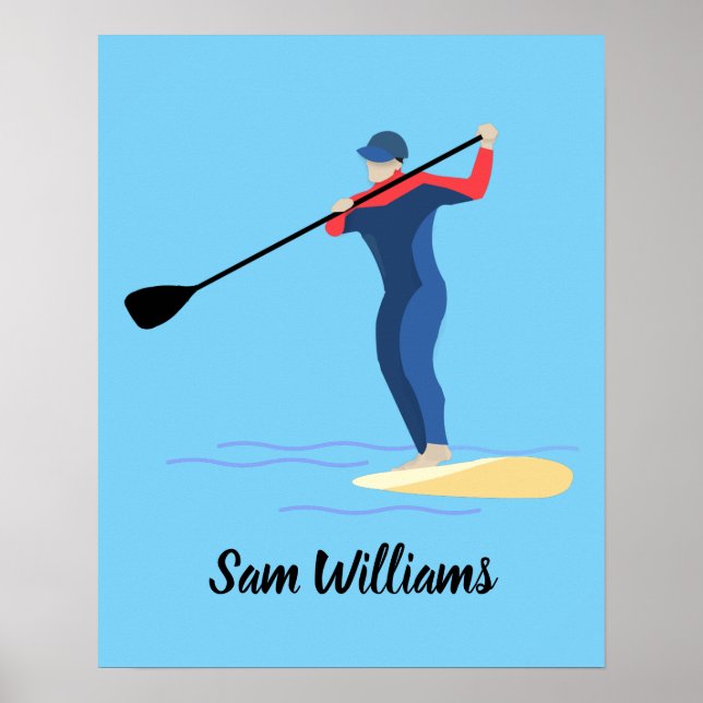 Stand-up Paddleboarding Poster (Front)