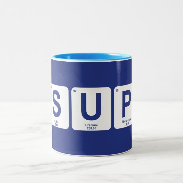 Stand Up Paddleboarding Two-Tone Coffee Mug (Center)