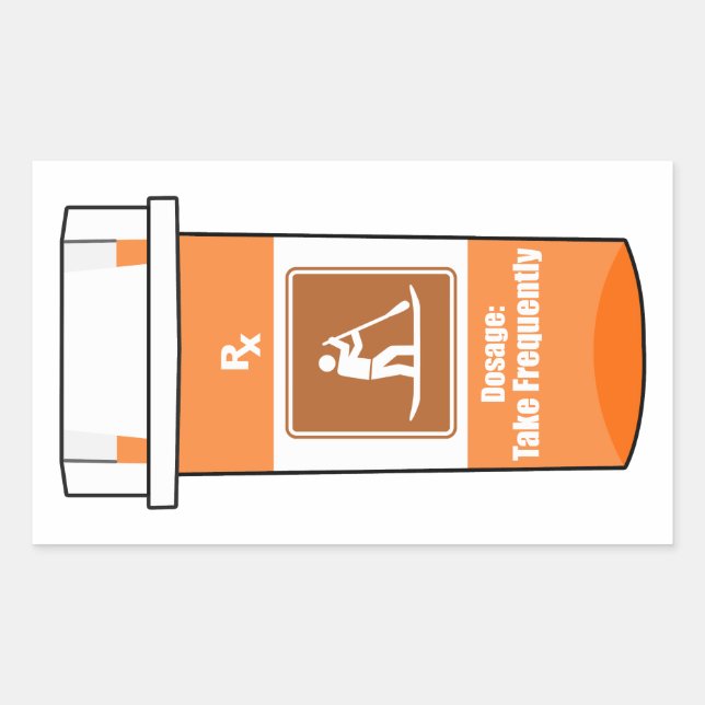 Stand Up Paddling Is My Drug Rectangular Sticker (Front)