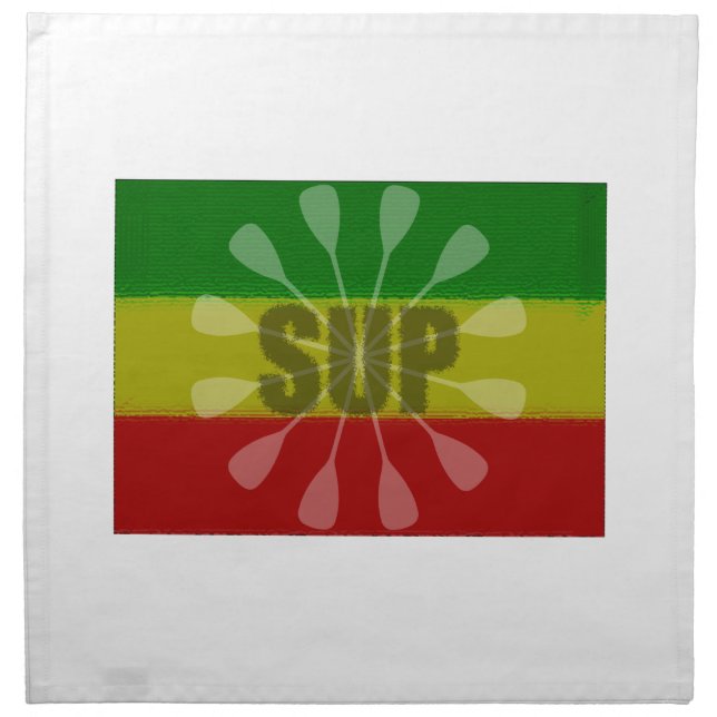 Stand Up Paddling, Paddle Twirl Cloth Napkin (Front)