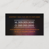 Stand up show business card (Back)