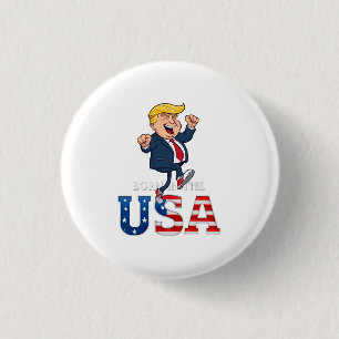 STAND UP TODAY Born In The USA Trucker Hat Button