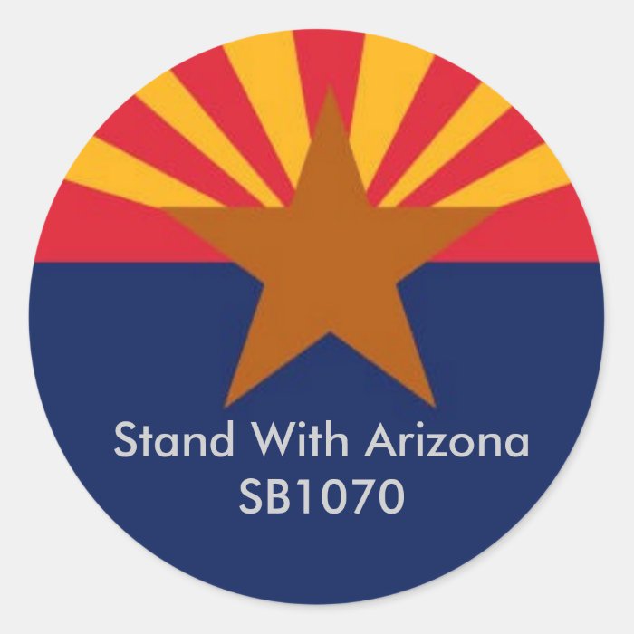 Stand With Arizona Round Stickers