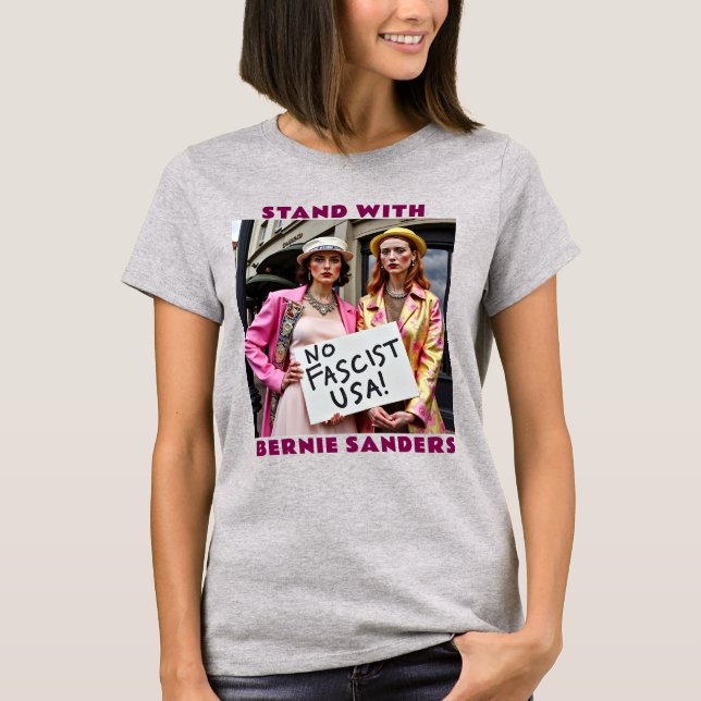  Stand With Bernie Sanders political T-Shirt (Front)