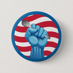 Stand With Federal Workers Spoon Button