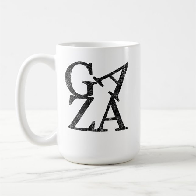 Stand With Gaza Protect Palestinian Children Coffee Mug (Left)