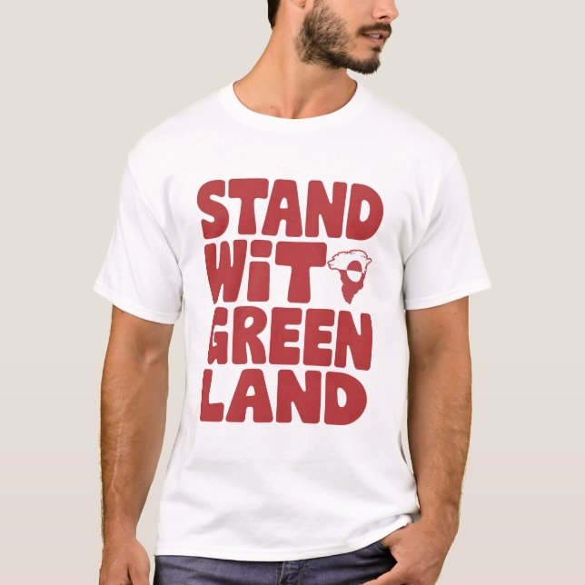 Stand With Greenland  T-Shirt (Front)