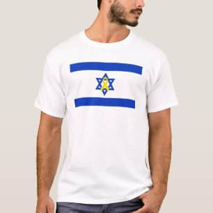Stand with Israel Blue and White Flag  T-Shirt