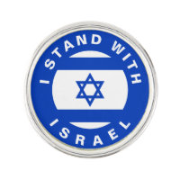 Stand with Israel blue white custom text and flag
