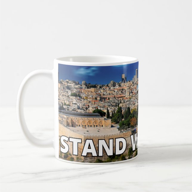 Stand With Israel jerusalem Coffee Mug (Left)
