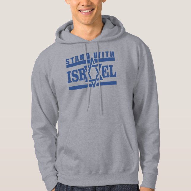 Stand With Israel Star of David Hoodie (Front)