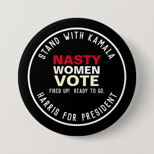 Stand With Kamala HARRIS for President Campaign Button