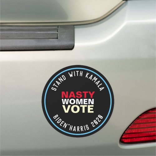 Stand With Kamala NASTY WOMEN VOTE Large Car Magnet