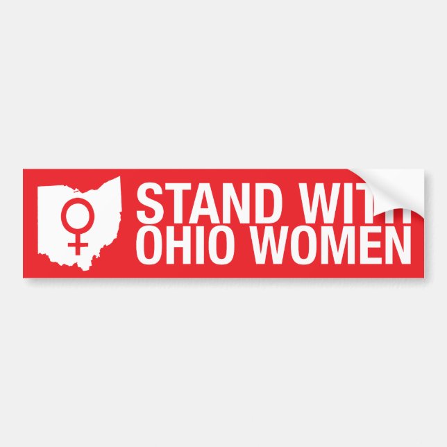 Stand with Ohio Women-Bumper sticker (Front)