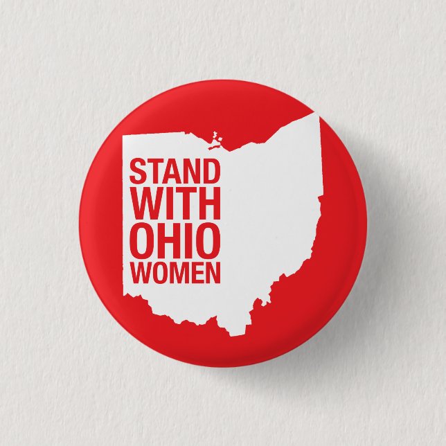 Stand with Ohio Women-Button Button (Front)