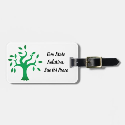 Stand With Palestine Flag and Olive Tree Luggage Tag