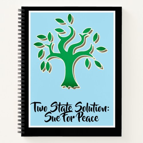 Stand With Palestine Flag and Olive Tree Notebook