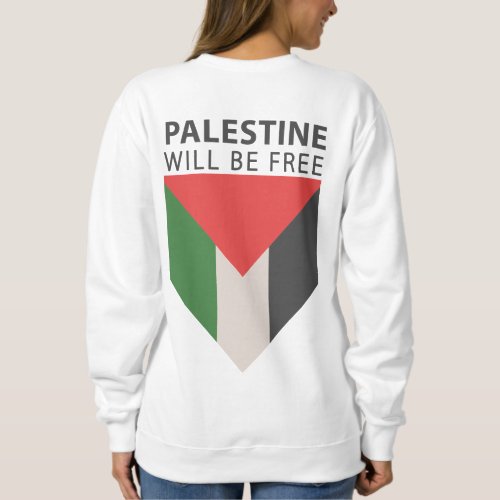 Stand With Palestine Flag and Olive Tree Sweatshirt