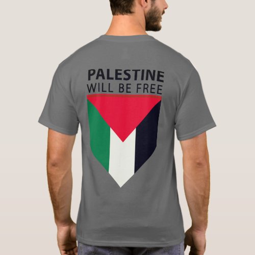 Stand With Palestine Flag and Olive Tree  T_Shirt