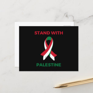 Stand With Palestine Holiday Postcard
