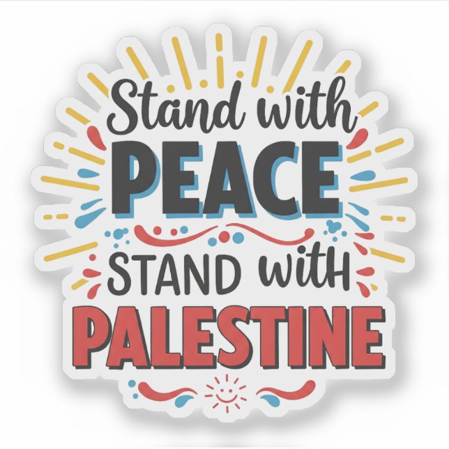 Stand with Palestine Sticker (Front)