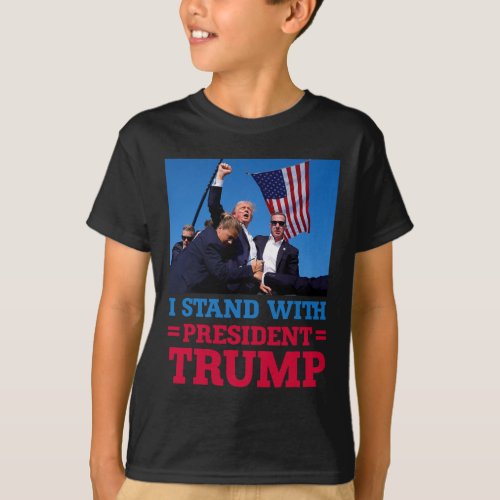 Stand With President Trump After The Shooting At H T_Shirt