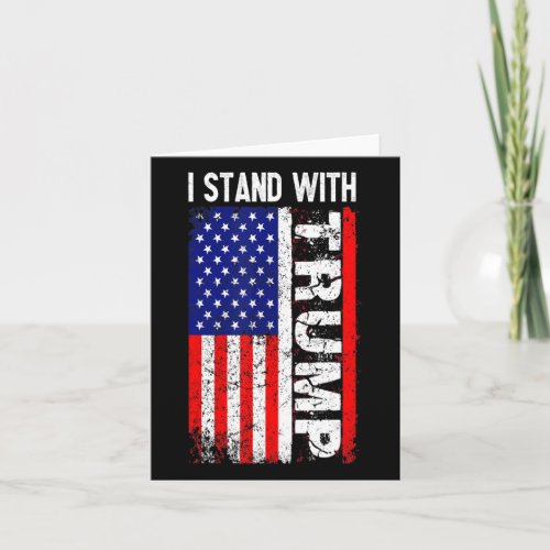 Stand With President Trump Pro Trump Supporter Ant Card