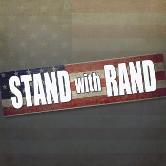 Stand with Rand Paul Bumper Sticker