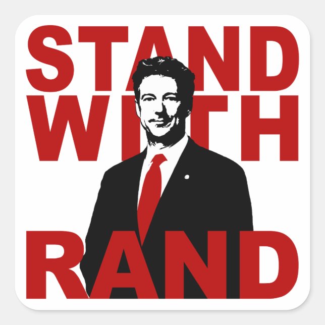 Stand With Rand Square Sticker (Front)