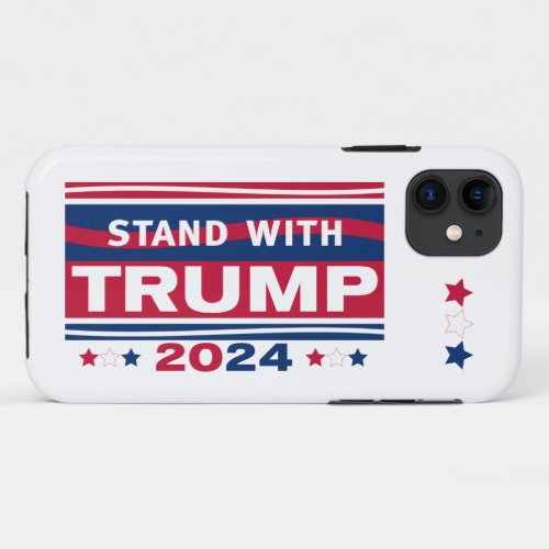 Stand with Trump2024MAGA iPhone 11 Case