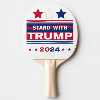 Stand with Trump~2024~MAGA Ping Pong Paddle