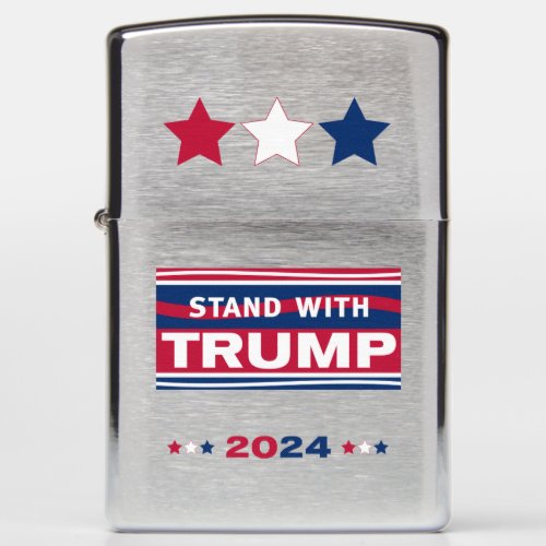 Stand with Trump2024MAGA Zippo Lighter