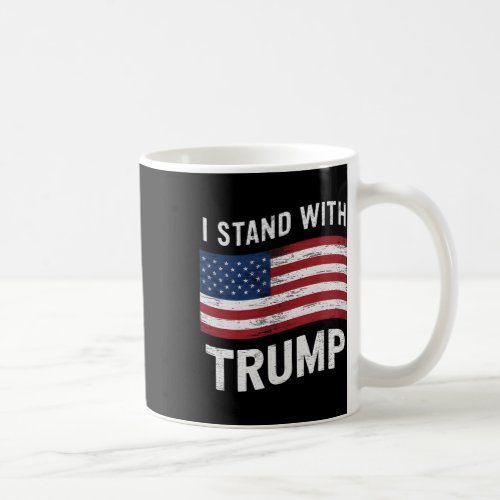 Stand With Trump American Flag Men Woman Usa Vinta Coffee Mug