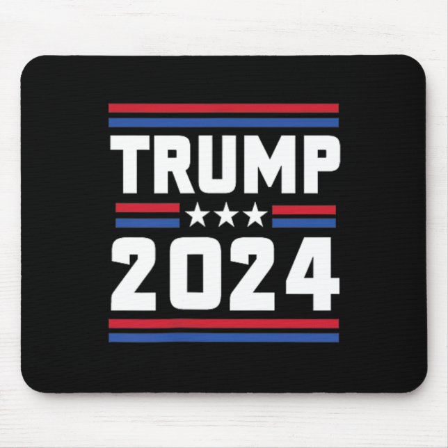 Stand With Trump Funny Trump 2024 Convicted Felon  Mouse Pad (Front)