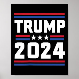 Stand With Trump Funny Trump 2024 Convicted Felon Poster