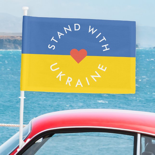 Stand with Ukraine Anti War Protest Ukrainian Flag (Creator Uploaded)