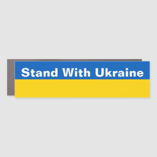 Stand With Ukraine Car Magnet