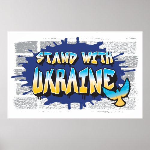 STAND WITH UKRAINE Car Truck Loyalty Support Sign