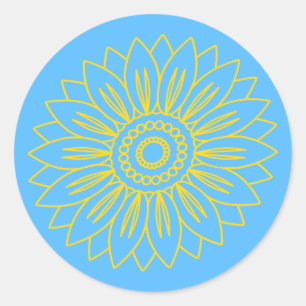 Stand with Ukraine Classic Round Sticker