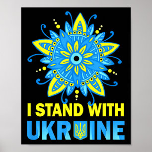 Stand With Ukraine Flag Anti-putin No To War Ukrai Poster
