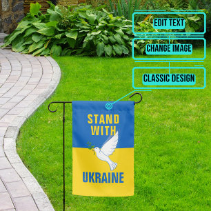 Stand With Ukraine Garden Flag