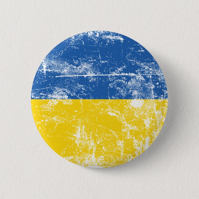 Stand with Ukraine, Invaded by Russia 2022 T-Shirt Button (Front)