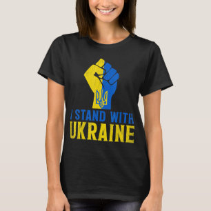 Stand With Ukraine Love Support Ukraine Men Women T-Shirt