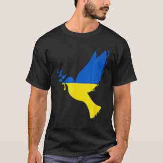Stand With Ukraine. Peace In Ukraine Dove. Support T-Shirt