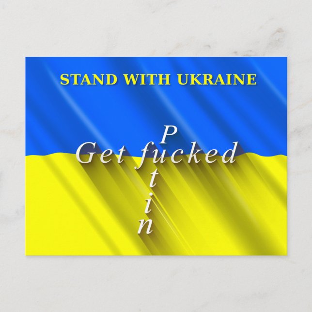 Stand with Ukraine Postcard. Postcard (Front)