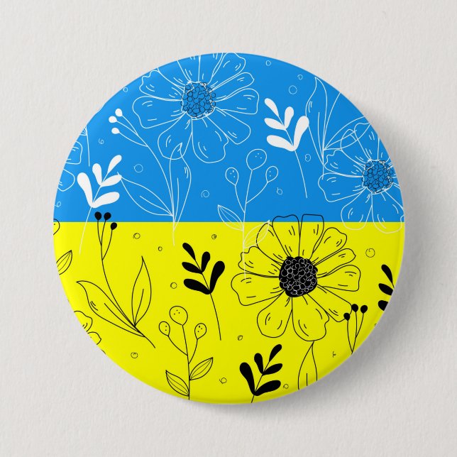 Stand with Ukraine Support Button (Front)