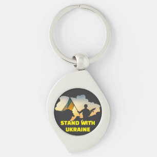 Stand with Ukraine – Support & Solidarity Keychain
