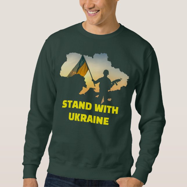 Stand with Ukraine – Support & Solidarity Sweatshirt (Front)